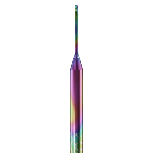 PT.TEC.B2.10.4.150.50.X.R0 | 1mm PMMA/PEEK Bur for Roland* DWX* Machines (2-Flute Ball)