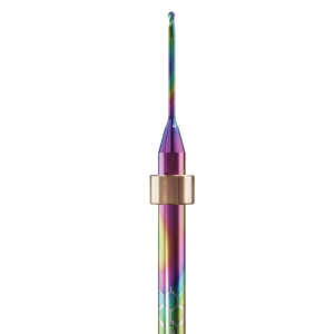 PT.TEC.B2.10.4.150.50.X.R1 | 1mm PMMA/PEEK Bur for Yenadent*  Machines (2-Flute Ball)