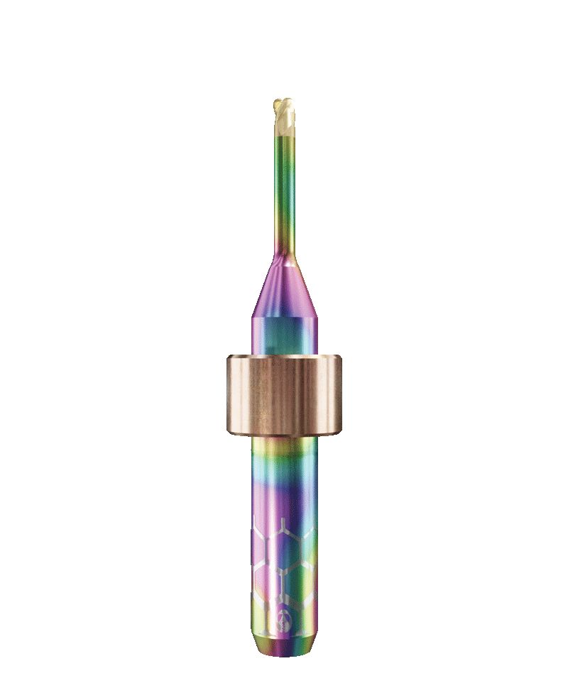 CT.TTN.T3.20.6.140.50.K.R1 | 2mm CoCr Bur for DC1*/ DC5*/DC7* Machines (3-Flute Torus)