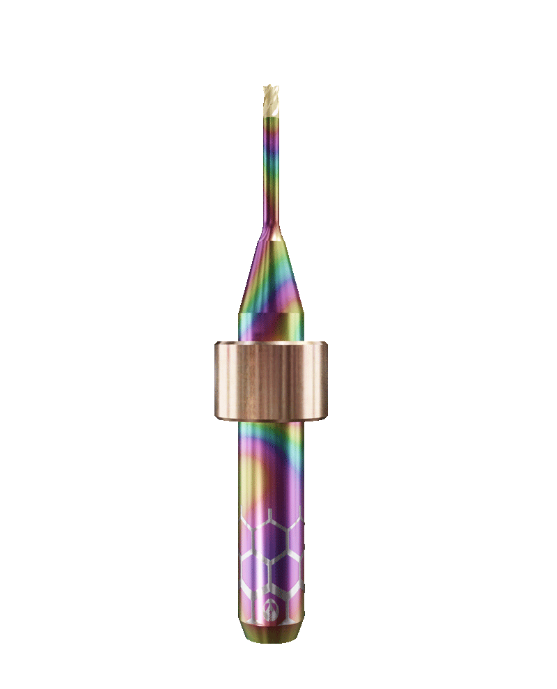 CT.TTN.T4.15.6.120.50.G.R1* | 1.5mm CoCr Bur for DC1*/ DC5*/DC7* Machines (4-Flute Torus) w/ Measurement Protocol