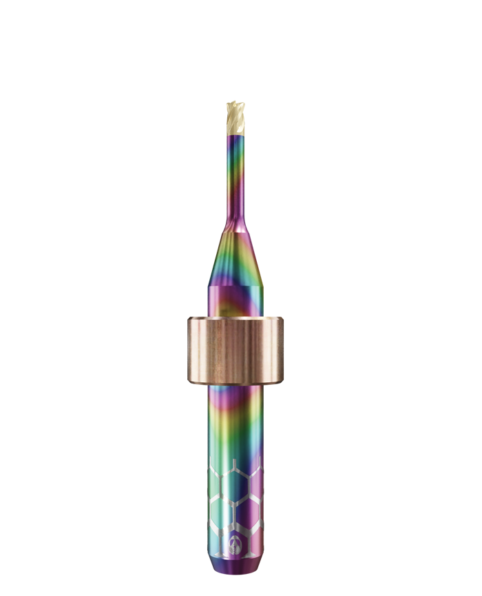 CT.TTN.T4.20.6.120.50.J.R1* | 2mm CoCr Bur for DC1*/ DC5*/DC7* Machines (4-Flute Torus) w/ Measurement Protocol