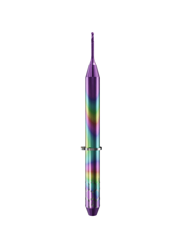 PT.TEC.B2.06.3.050.38.X.R3 | 0.6mm PMMA/PEEK Bur for VHF* Machines (2-Flute Ball)
