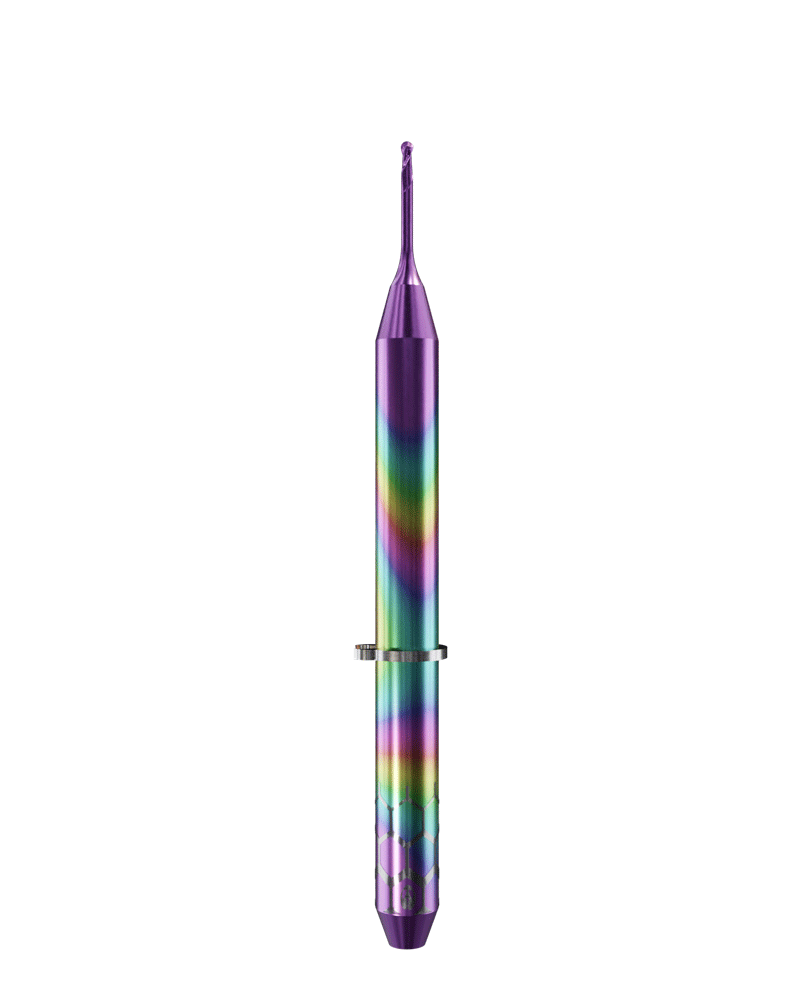 PT.TEC.B2.06.3.050.38.X.R3 | 0.6mm PMMA/PEEK Bur for VHF* Machines (2-Flute Ball)