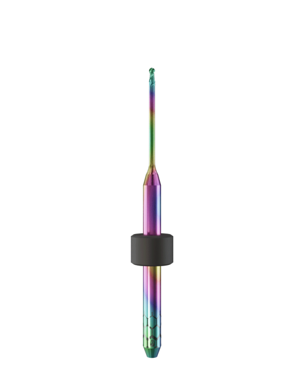 PT.TEC.B2.10.3.160.48.X.R2 | 1mm PMMA/PEEK Bur for Imes-Icore* 3mm Shaft Machines (2-Flute Ball)