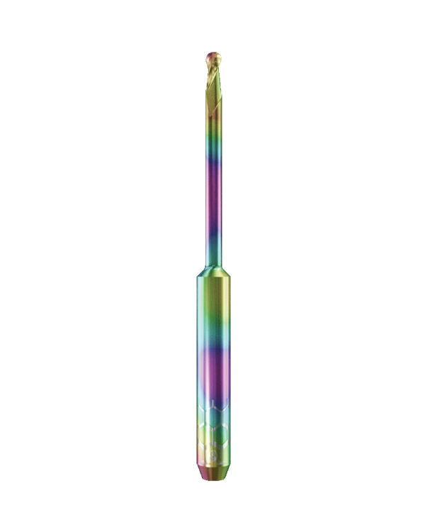PT.TEC.B2.20.4.250.50.X.R0 | 2mm PMMA/PEEK Bur for Roland* DWX* Machines (2-Flute Ball)
