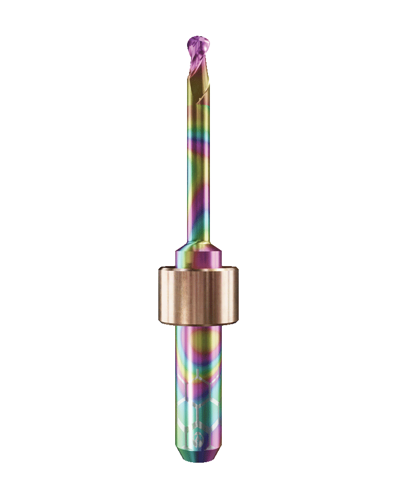 PT.TEC.B2.20.6.250.53.X.R6 | 2mm PMMA/PEEK Bur for Imes Icore* 6mm Shaft/PM7* Machines (2-Flute Ball)