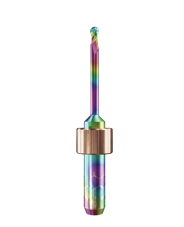 PT.TEC.B2.25.6.250.53.X.R6 | 2.5mm PMMA/PEEK Bur for Imes Icore* 6mm Shaft/PM7* Machines (2-Flute Ball)