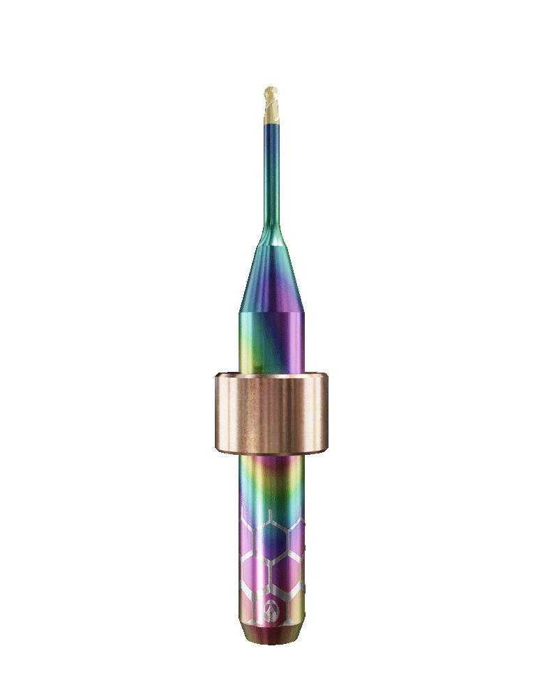TT.TTN.B2.15.6.120.50.X.R6 | 1.5mm Titanium Bur for Imes Icore* 6mm Shaft Machines (2-Flute Ball)