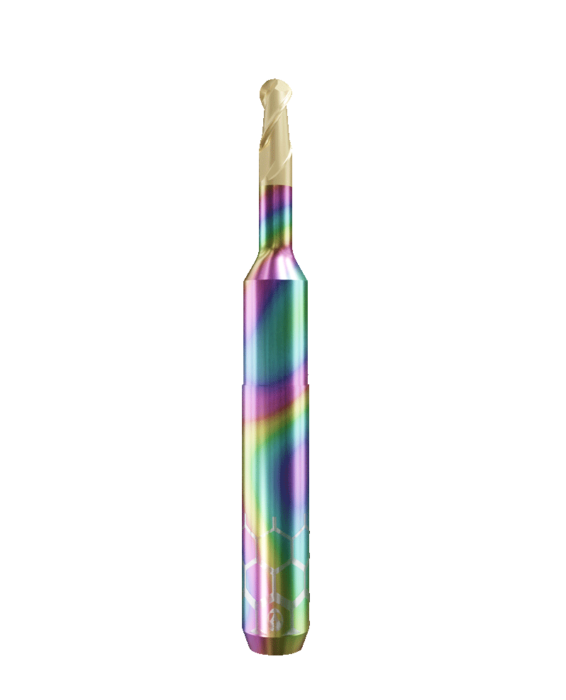 TT.TTN.B2.30.6.180.50.X.RZ | 3mm Titanium Bur for ZirkonZahn 6mm Shaft Machines (2-Flute Ball)