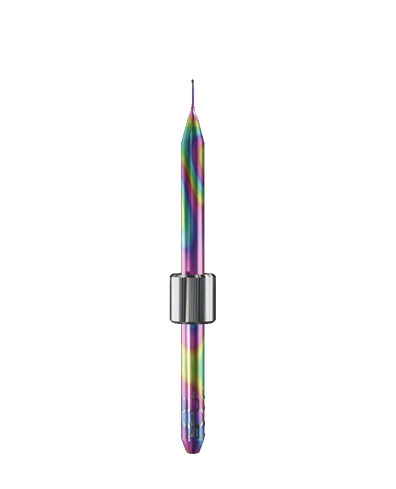 ZT.DIA.B2.03.3.030.48.X.R4 | 0.3mm Zirconia Bur for Amann Girrbach* Machines (2-Flute Ball)