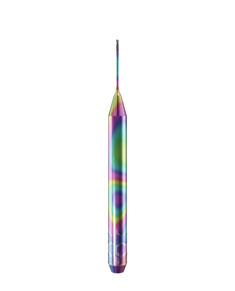 ZT.DIA.B2.06.4.100.50.X.R0 | 0.6mm Zirconia Bur for Roland* DWX* Machines (2-Flute Ball) Long Version
