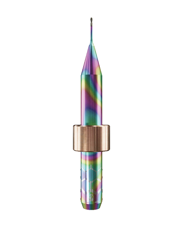 ZT.DIA.B2.06.6.060.53.X.R6 | 0.6mm Zirconia Bur for Imes-Icore* 6mm Shaft/PM7* Machines (2-Flute Ball)
