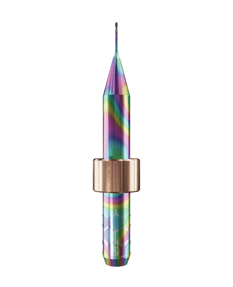 ZT.DIA.B2.06.6.060.53.X.R6 | 0.6mm Zirconia Bur for Imes-Icore* 6mm Shaft/PM7* Machines (2-Flute Ball)