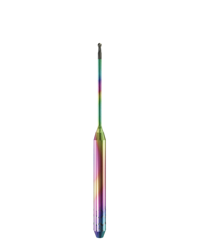 ZT.DIA.B2.10.3.200.48.X.R0 | 1mm Zirconia Bur for Open Machines (2-Flute Ball)