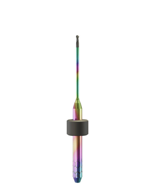 ZT.DIA.B2.10.3.200.48.X.R2 | 1mm Zirconia Bur for Imes-Icore* 3mm Shaft Machines (2-Flute Ball)
