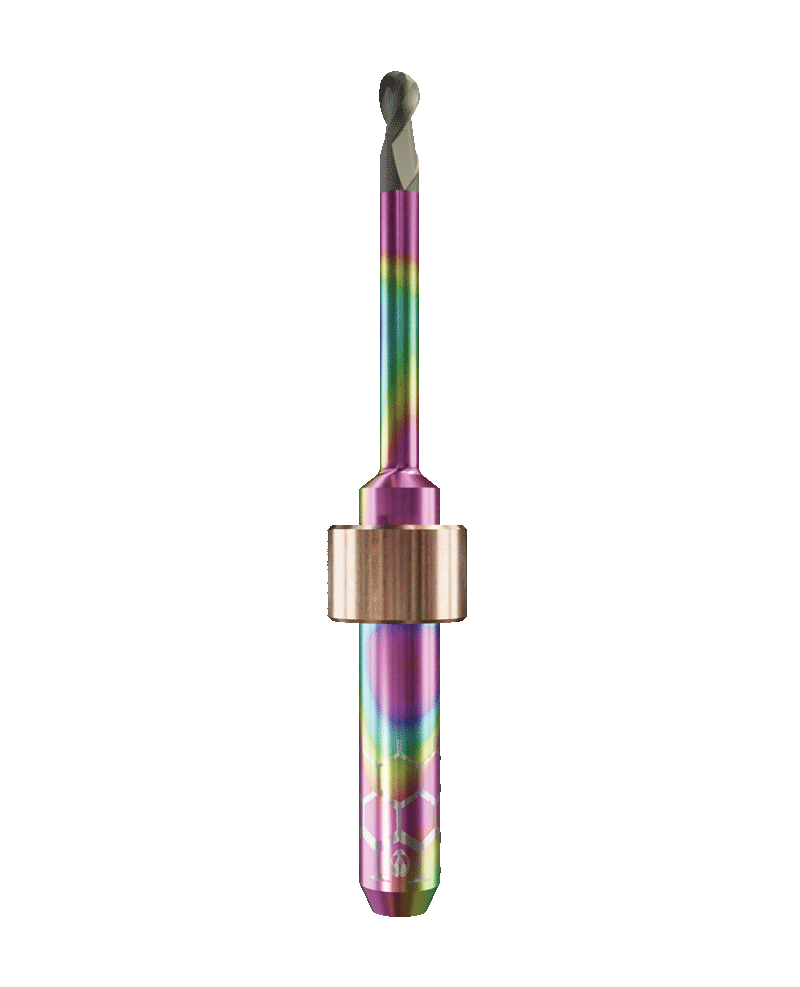 ZT.DIA.B2.20.6.250.60.X.R1 | 2mm Zirconia Bur for DC1*/ DC5*/DC7* Machines (2-Flute Ball)