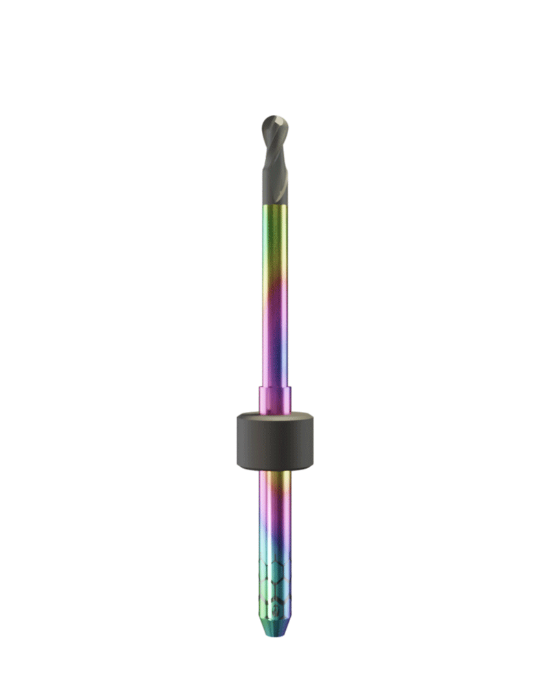 ZT.DIA.B2.25.3.250.48.X.R2 | 2.5mm Zirconia Bur for Imes-Icore* 3mm Shaft Machines (2-Flute Ball)